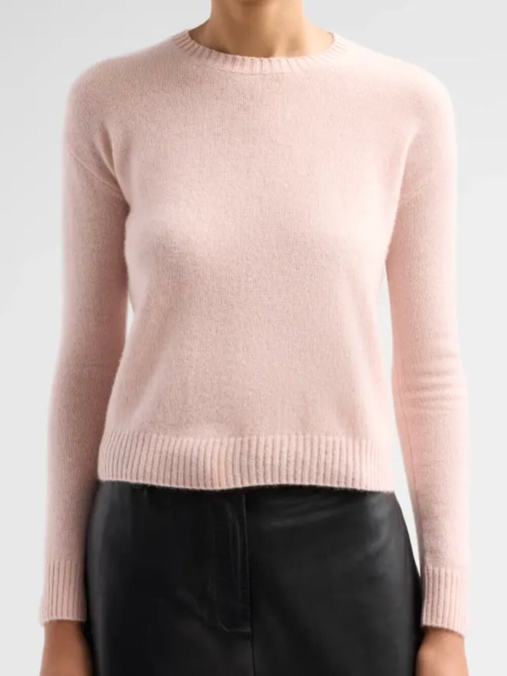 Saks Fifth Avenue Pink Cashmere Crewneck Sweater